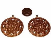 Large 35mm Brass Medallion Pendant - Made in USA