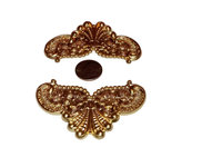 Art Nouveau Style Brass Centerpiece Stamping-USA