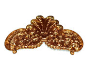 Art Nouveau Style Brass Centerpiece Stamping-USA