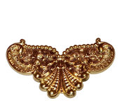 Art Nouveau Style Brass Centerpiece Stamping-USA