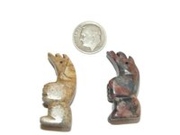 Large Standing Bear Focal Pendant Bead- Semi precious stone