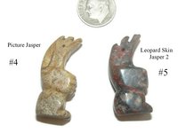 Large Standing Bear Focal Pendant Bead- Semi precious stone