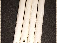 White Bone Tusk Hair Sticks -4 pieces per order