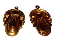 Unique Brass Charms 28x16mm