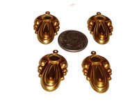Unique Brass Charms 28x16mm