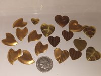 Unique Freeform Vintage Brass Stampings Made in USA Lot