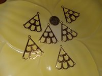 Gold Plated Lightweight Metal Chandelier Earrings Connectors