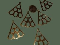 Gold Plated Lightweight Metal Chandelier Earrings Connectors