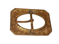 Vintage Brass Fancy Belt Buckle