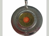 Vintage Faux Coral Large Pendant 64mm