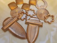 Unique Freeform Vintage Brass Findings Made in USA Lot