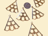 Gold Plated Lightweight Metal Chandelier Earrings Connectors