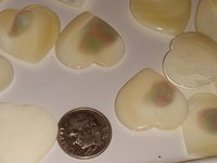 Genuine Mother of Pearl Heart Shaped Pendant 25mm