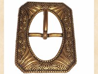 Vintage Brass Fancy Belt Buckle