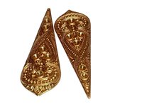 Ornate Brass Stampings Long 78mm Findings- Made in USA