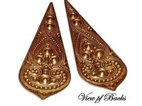 Ornate Brass Stampings Long 78mm Findings- Made in USA