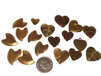 Unique Freeform Vintage Brass Stampings Made in USA Lot