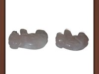 Genuine Rose Quartz Buffalo Beads