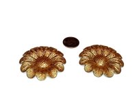 Large Brass Flower Stamping- Made in USA