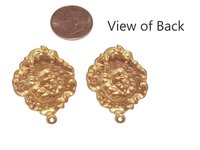 Solid Brass Victorian Style Ladies Portrait Charm -USA