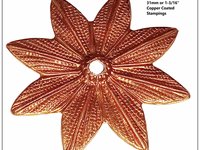 Vintage Rosette Japanese Copper Stamping 31mm