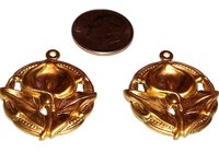 Solid Brass Calla Lily Flower Stamping Charms USA