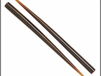 6" Hair sticks, brown horn end-drilled