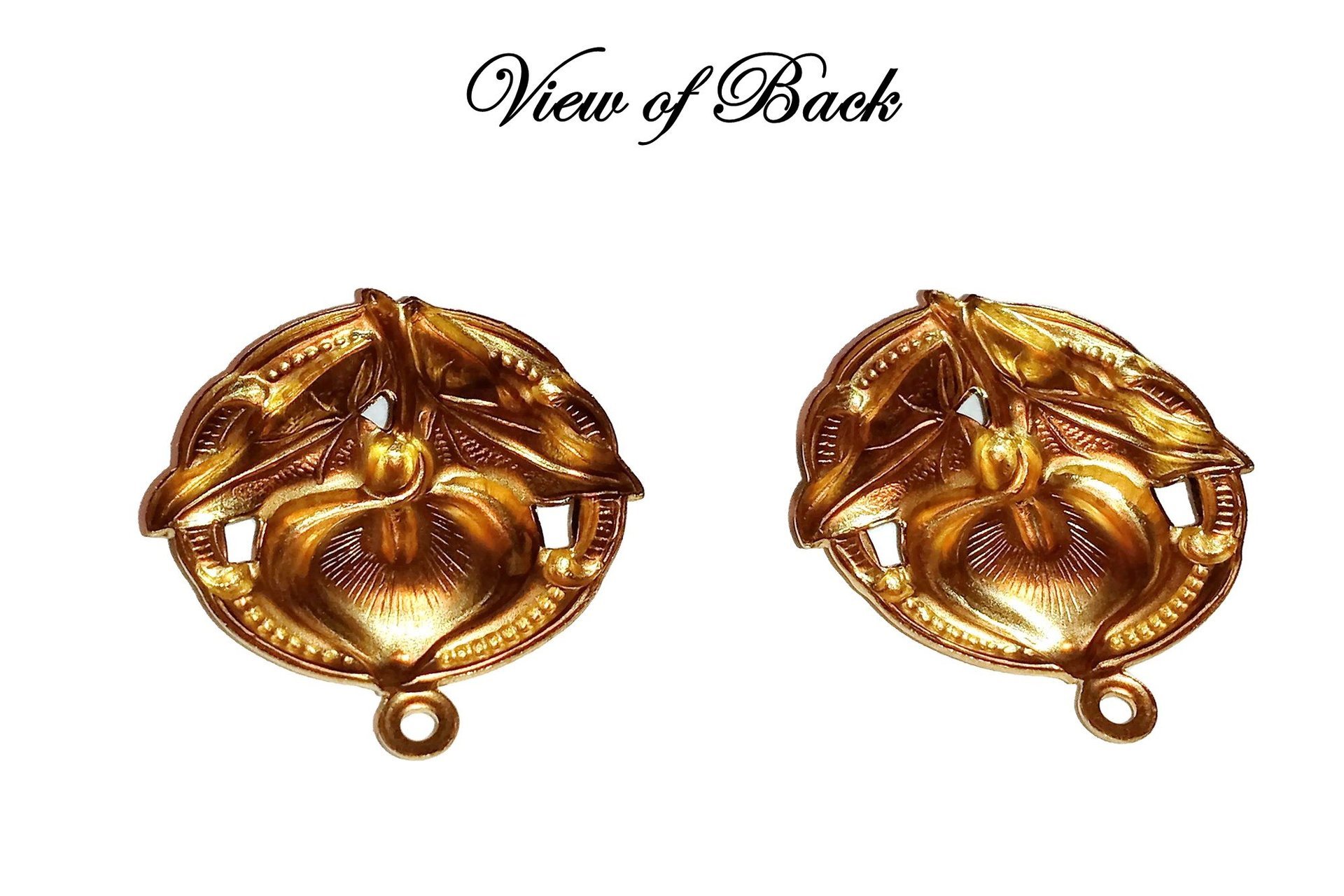 Solid Brass Calla Lily Flower Stamping Charms USA