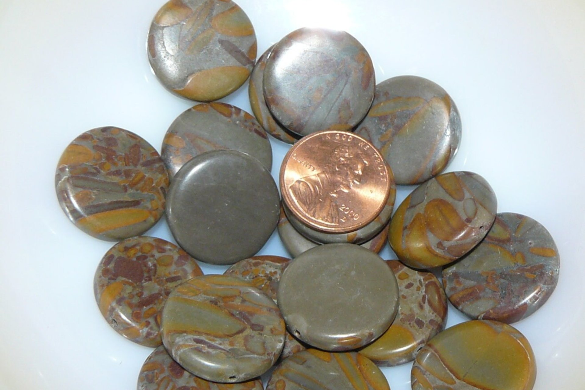 Red Creek Jasper Round Beads 20mm