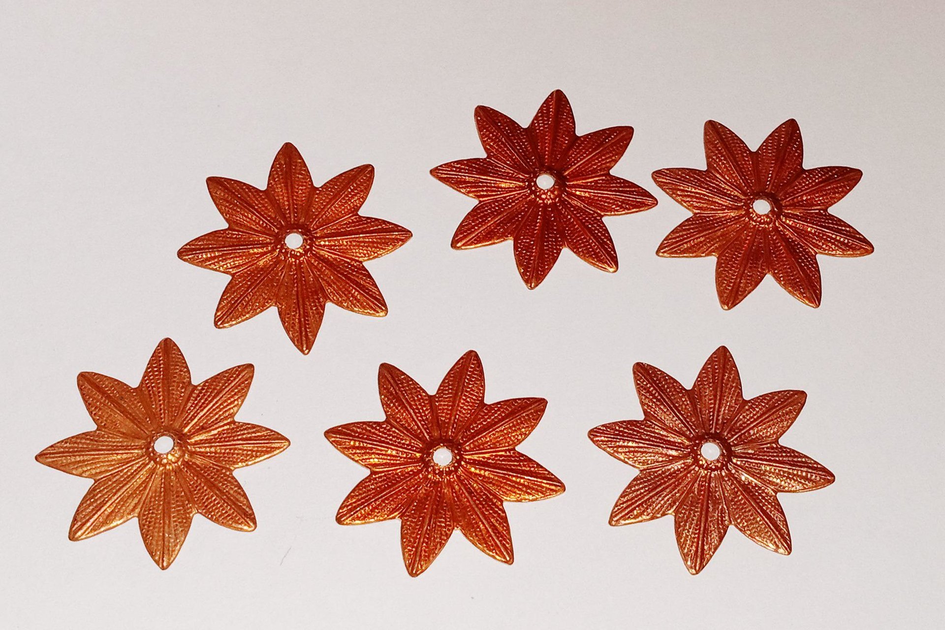 Vintage Rosette Japanese Copper Stamping 31mm