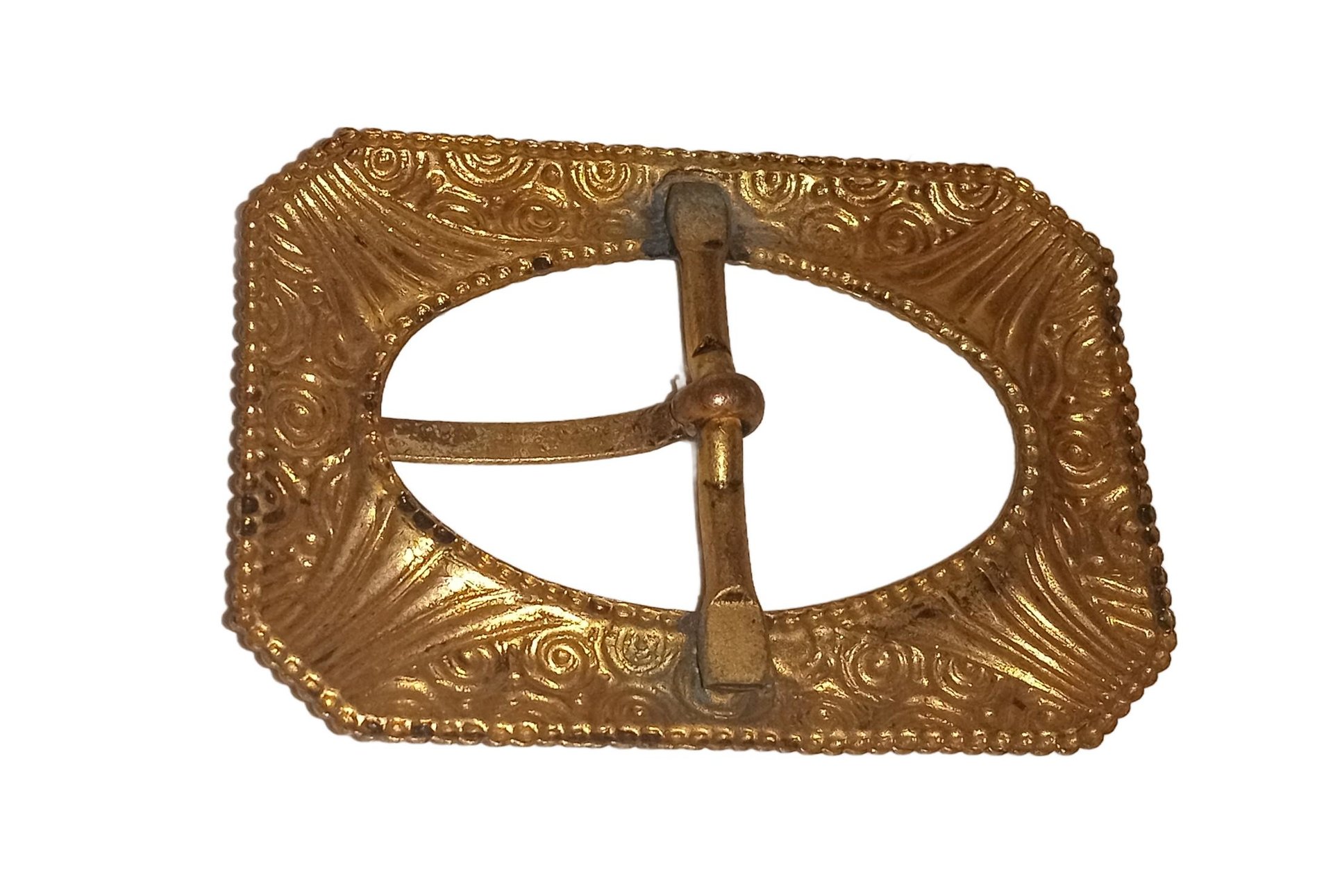 Vintage Brass Fancy Belt Buckle
