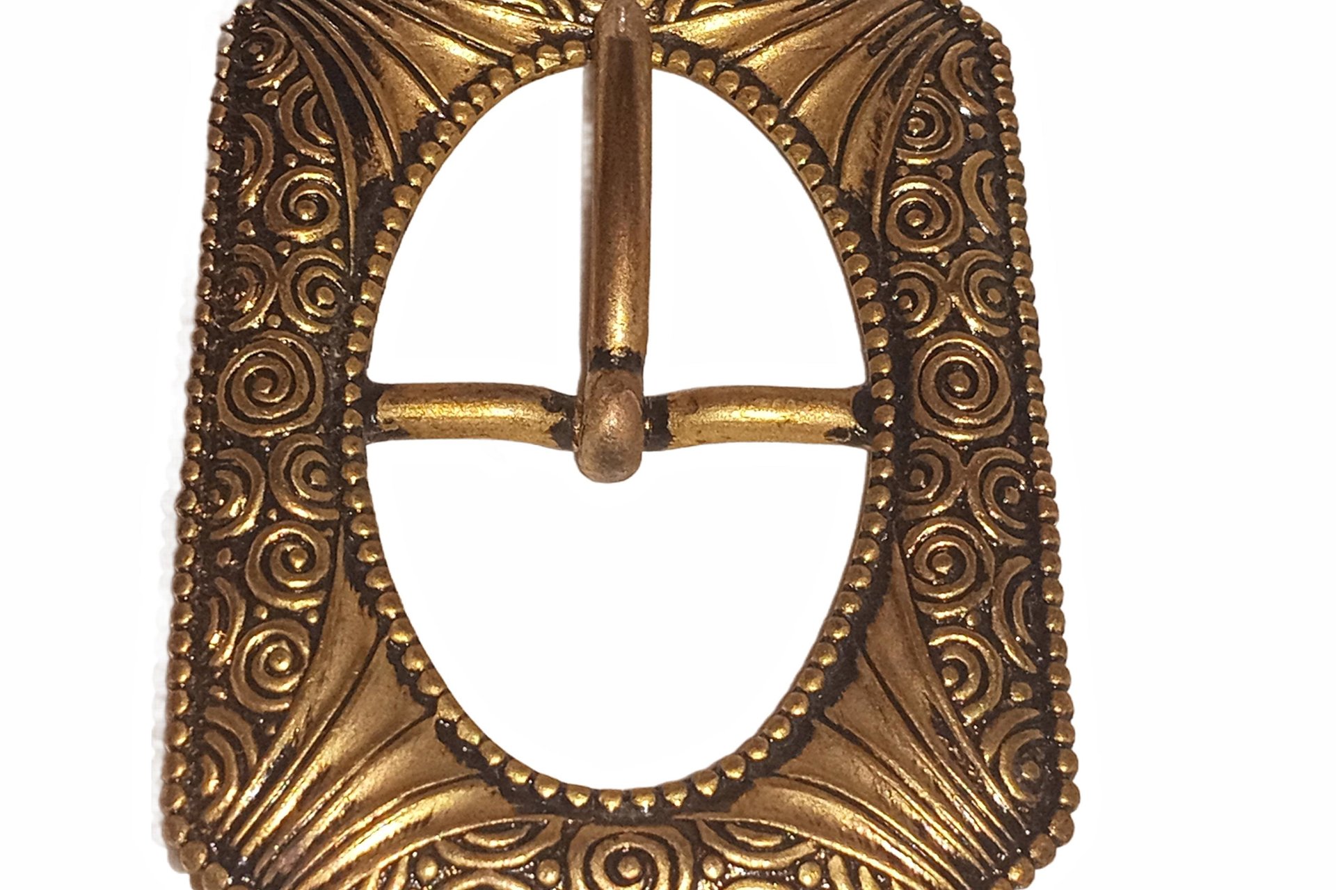 Vintage Brass Fancy Belt Buckle