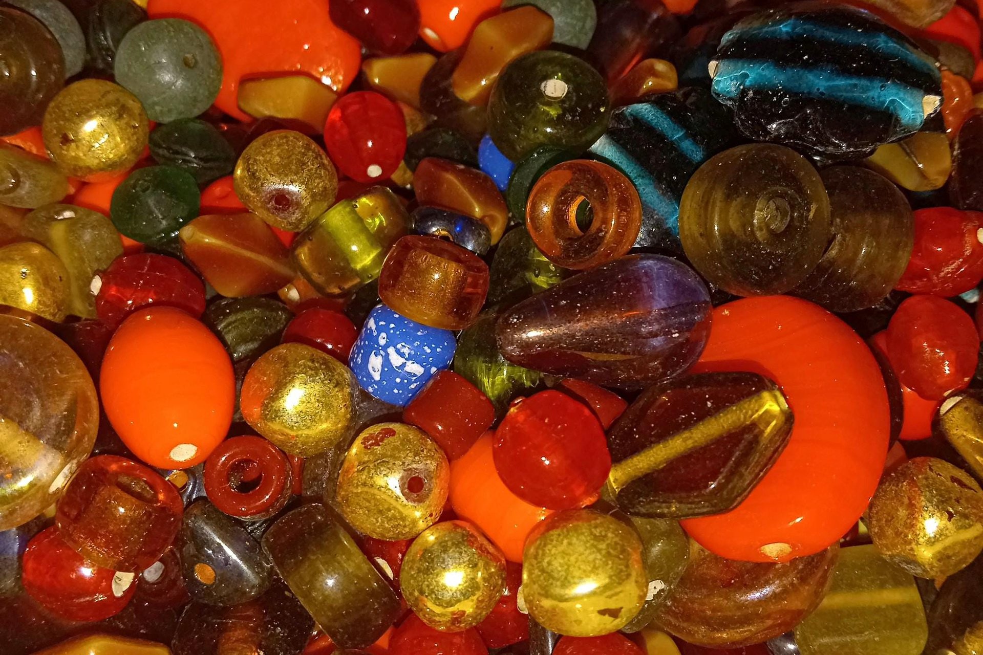 Assortment of Vintage Glass Beads