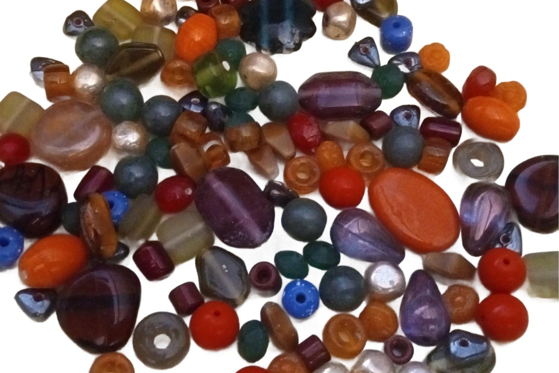 Assortment of Vintage Glass Beads