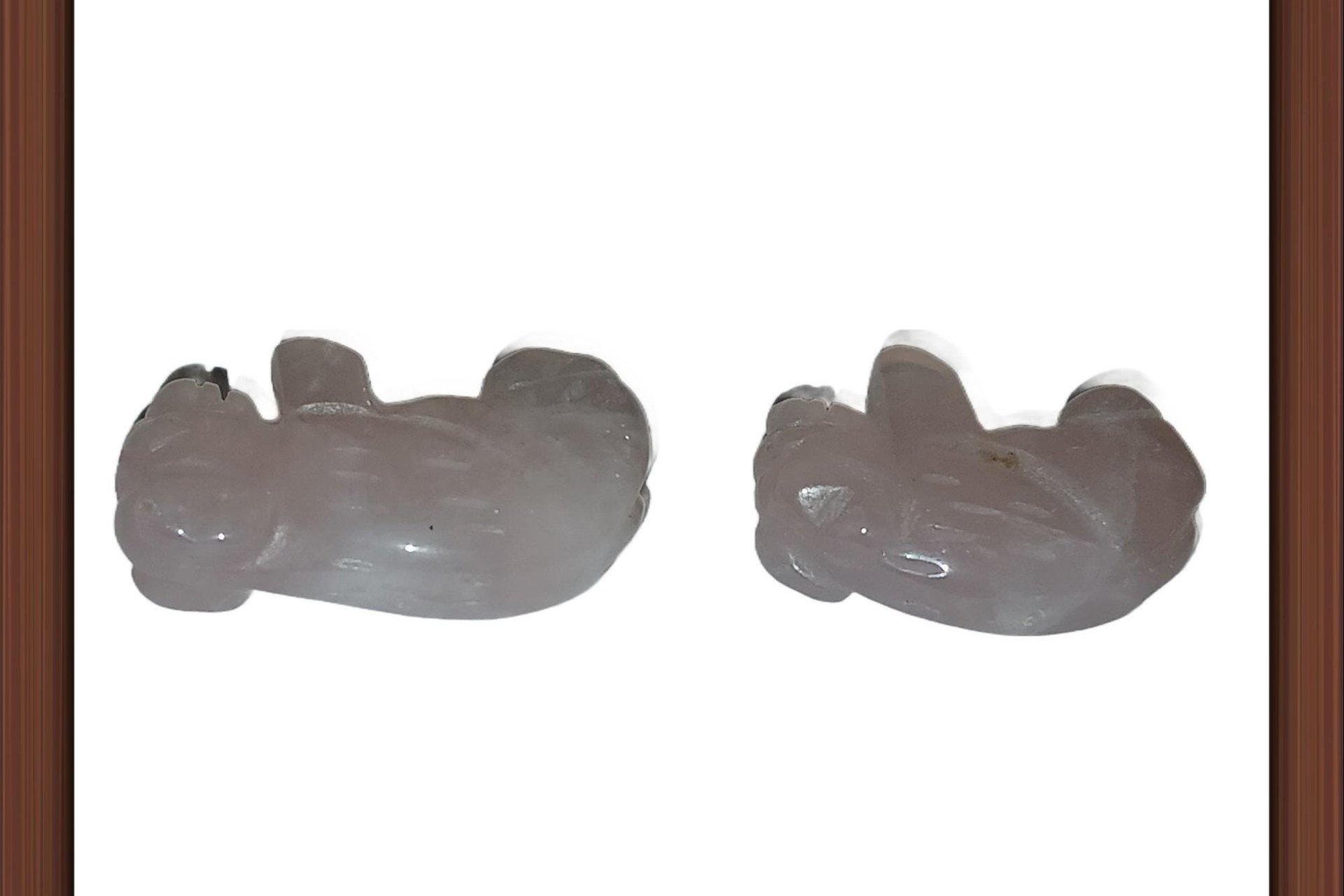 Genuine Rose Quartz Buffalo Beads