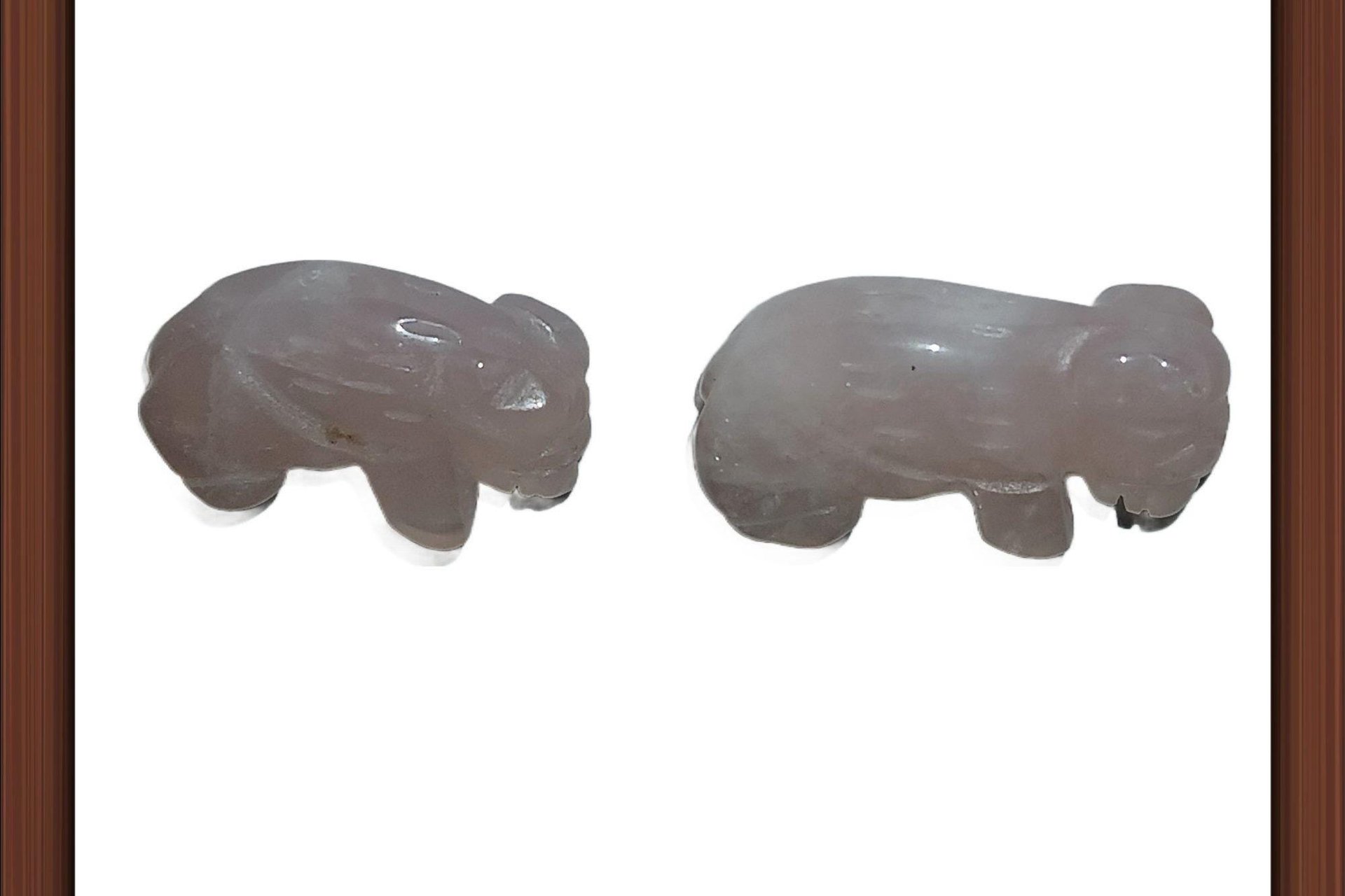 Genuine Rose Quartz Buffalo Beads