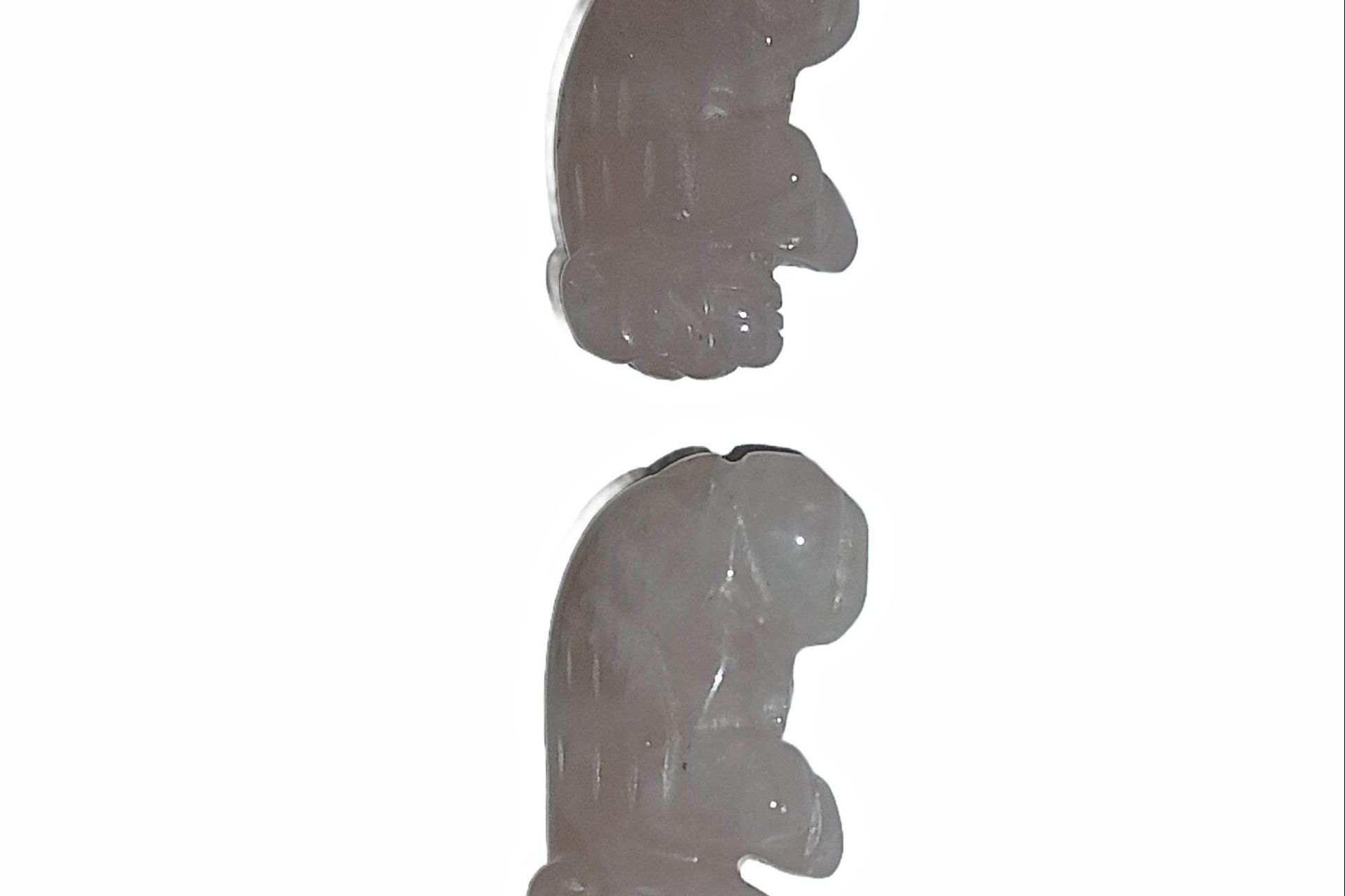 Genuine Rose Quartz Buffalo Beads