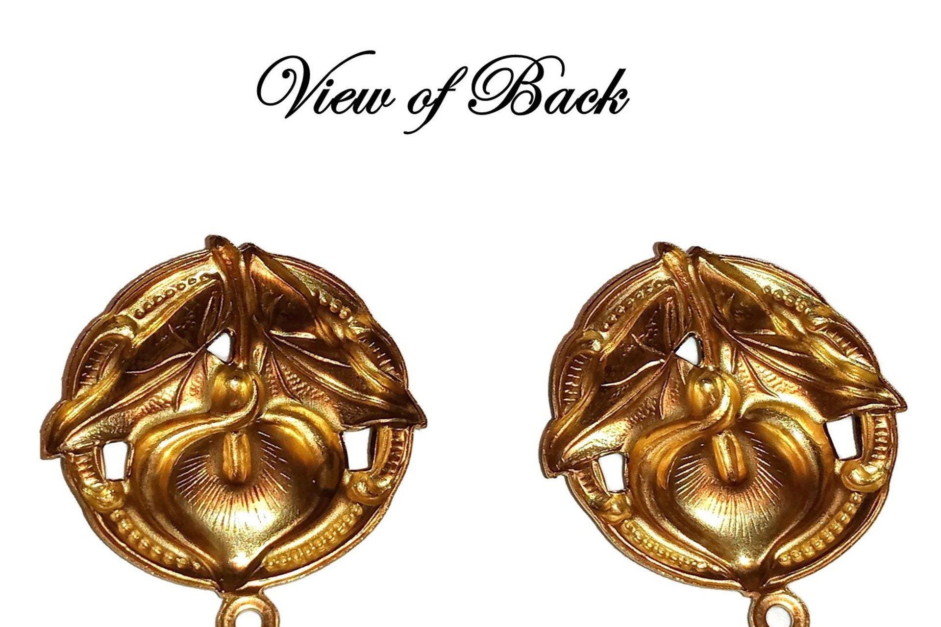 Solid Brass Calla Lily Flower Stamping Charms USA