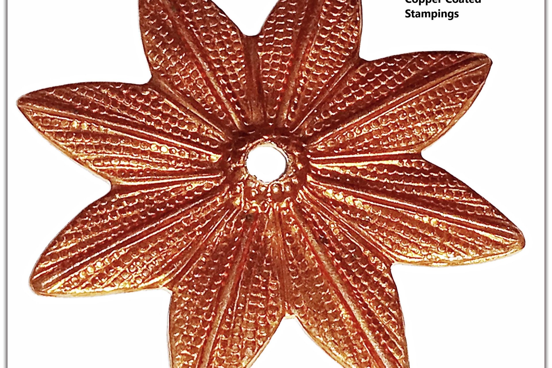 Vintage Rosette Japanese Copper Stamping 31mm