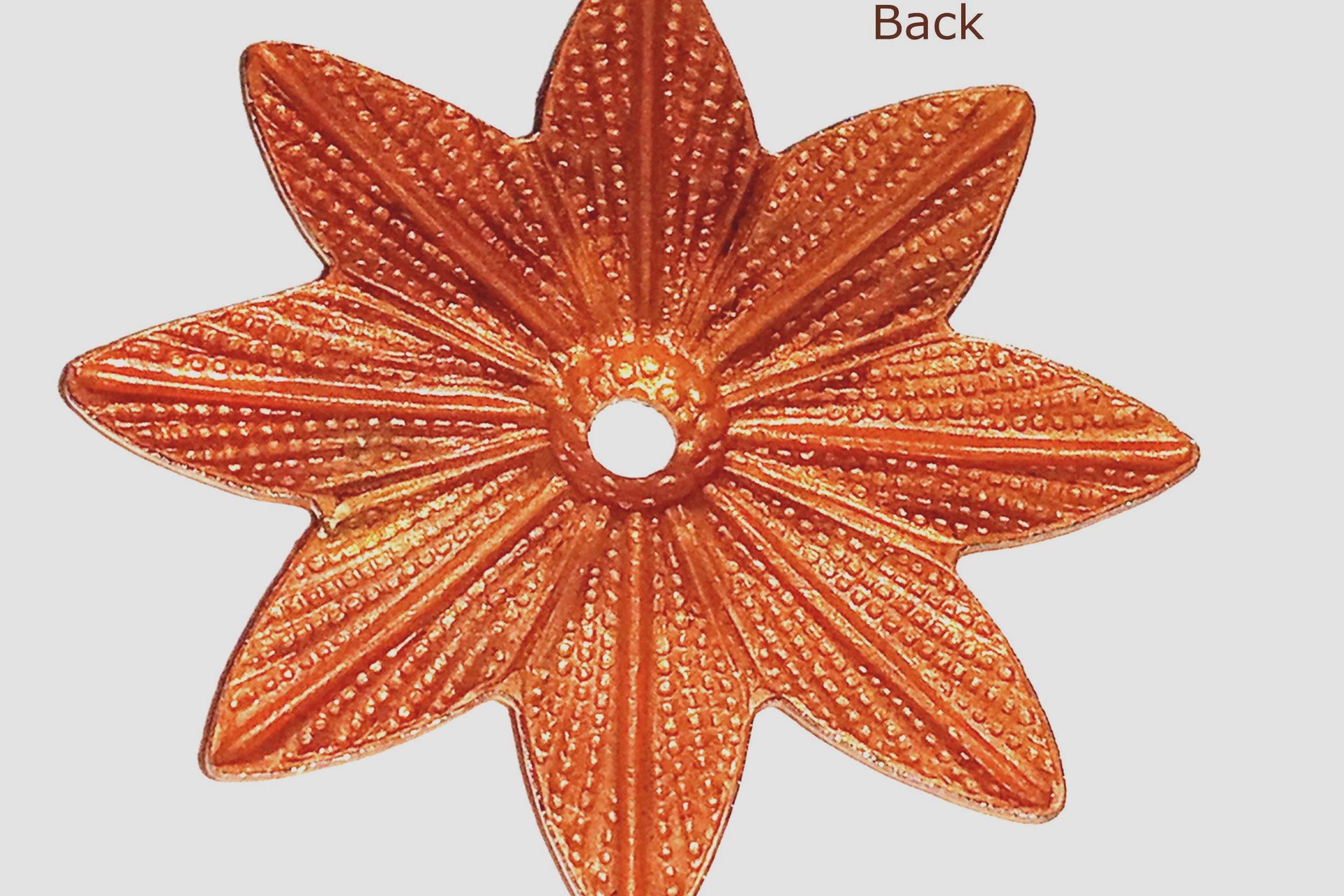 Vintage Rosette Japanese Copper Stamping 31mm