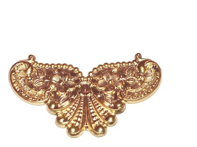 Art Nouveau Style Brass Centerpiece Stamping-USA
